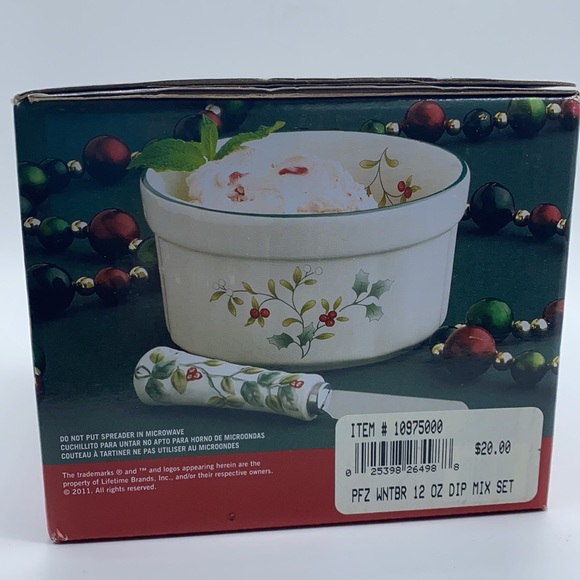 Pfaltzgraff winterberry Dip Mix Set - Picture 3 of 3